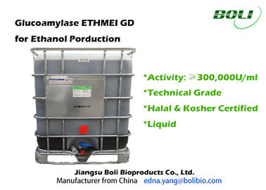 Glucoamylase Hydrolytic Enzymes , Biological Enzymes 300000 U / ml For Fuel Ethanol