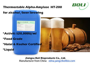 Food Grade Brewing Enzymes Thermostable Alpha Amylase  20000 U / ml For Beer
