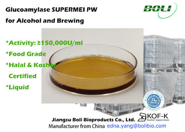 Liquid Saccahrification Enzyme Glucoamylase Activity 150000 U / Ml With Halal And Kosher Certificate