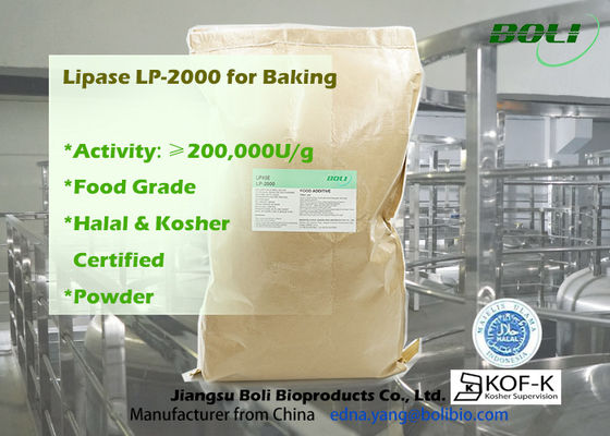 200000u/G Powder Lp-2000 High Efficient Lipase Enzyme For Bakery Food Use