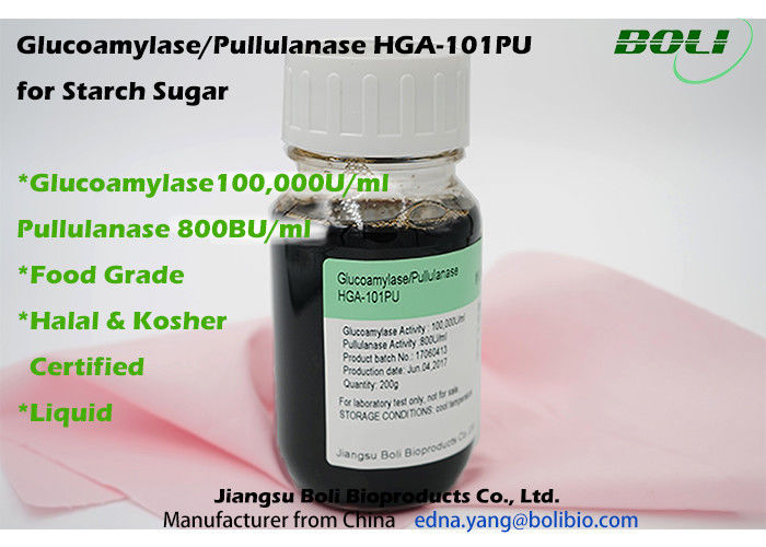 Pullulanase Enzyme 600B U / ml , Digestive Enzymes Amylase For Starch Suger Industry