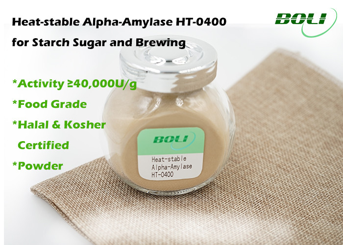 Beige Yellow Alpha Amylase Enzyme Powder , Heat Stable Enzyme Alpha