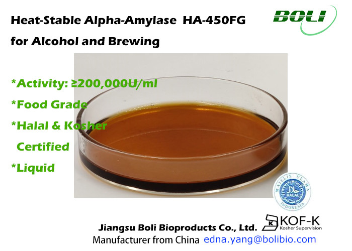 Alpha Amylase HA450FG 200000U / Ml Brewing Enzymes