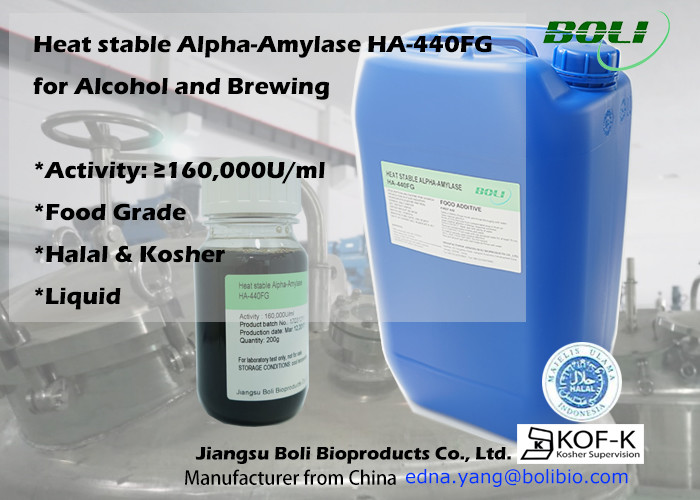 Liquid Food Use Brewing Enzymes High Temperature Alpha Amylase Ha440fg