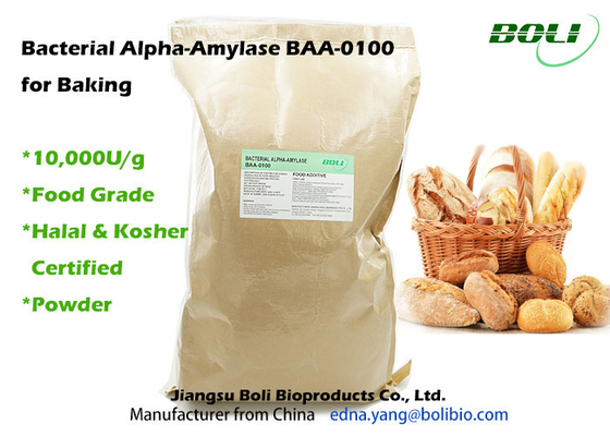 BAA-0100 Bacterial Alpha Amylase Baking Enzymes 10000U/G In Food