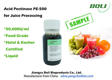 Food Grade Acid Pectic Enzyme For Juice Processing And Improving Filtration Rate /  Juice Yield