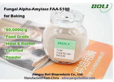 Solid Fungal Alpha Amylase Superior Stability , Enzymes In Baking Industry 80000 U / g
