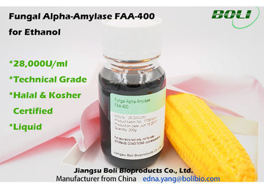 28000 U / ML  Fungal Alpha Amylase FAA - 400 , Biological Enzymes For Production Ethanol