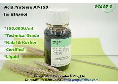 High Efficient Acid Protease AP - 150 , Industrial Ethanol Enzyme Stable Activity