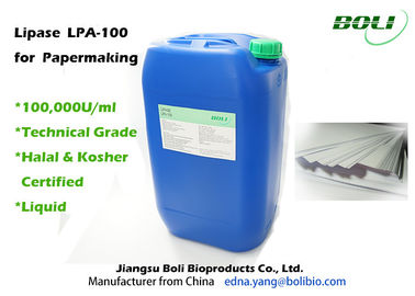 Commercial  Liquid Lipase Enzyme 100000 U / ml High Enzyme Activity For Papermaking
