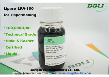 Commercial  Liquid Lipase Enzyme 100000 U / ml High Enzyme Activity For Papermaking