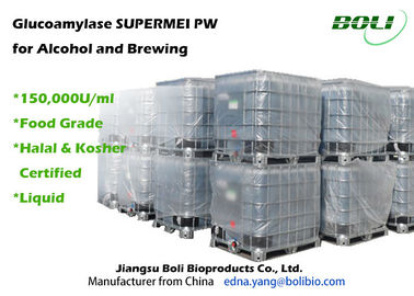 Commercial 150000 U / ml Amyloglucosidase Enzyme , Liquid Glucoamylase Hydrolytic Enzymes