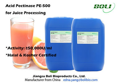 High Activity Enzymes In Fruit Juice Production , 50000 U / ml Pectinase Aspergillus Niger