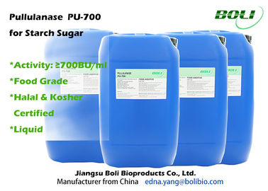 Food Grade Pullulanase , 700 BU / ml Enzymes In Food Industry For Production Of High Glucose Syrup