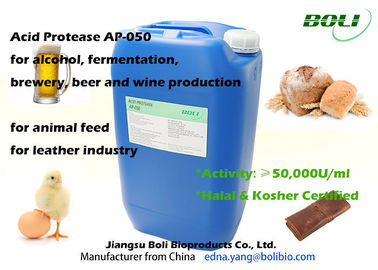 50000 U / ml High Purity Proteolytic Enzymes For Alcohol Fermentation Brewing