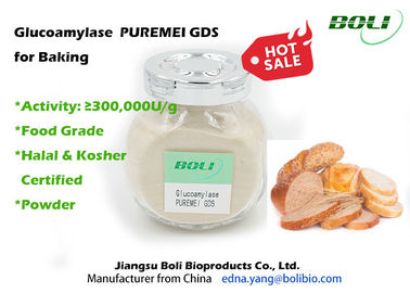 Food Grade Glucoamylase 300000 U / g Baking Enzyme