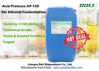 150000 U / ml Liquid Acid Protease Enzymes For Ethanol