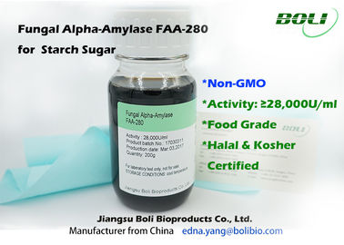 Fungal Alpha Amylase NON - GMO , Light To Dark Brown Liquid Alpha Amylase Brewing