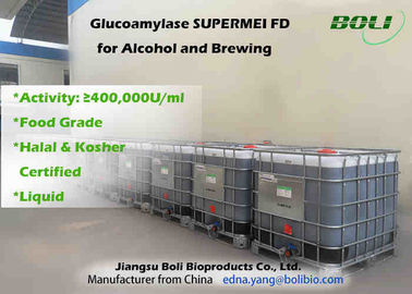 Food Grade Liquid Glucoamylase Enzyme 400000 U / ml For Alcohol And Brewing