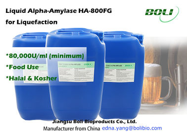 Heat Stable Alpha Amylase Enzyme 80000 U / Ml For Food Use Alcohol And Brewing