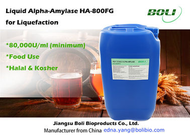 Heat Stable Alpha Amylase Enzyme 80000 U / Ml For Food Use Alcohol And Brewing