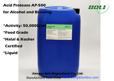 Liquid Acid Protease AP -500 For Aclohol Brewing Enzymes Activity 50000 U / Ml