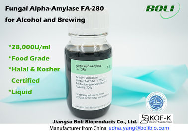 Liquid Fungal Alpha Amylase FA-280 , Stable Activity Alpha Amylase Enzyme Brewing Non - GMO