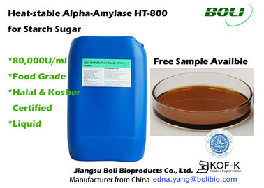 Liquid Alpha Amylase Enzyme HT -800 Decrease Viscosity Of Gelatinous Starch Solutions