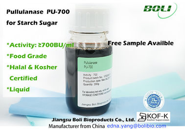 Food Grade Pullulanase , 700 BU / ml Enzymes In Food Industry For Production Of High Glucose Syrup