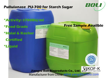 Food Grade Pullulanase , 700 BU / ml Enzymes In Food Industry For Production Of High Glucose Syrup