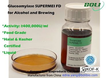 Food Grade Liquid Glucoamylase For Saccharification 400000 U / Ml Free Samples