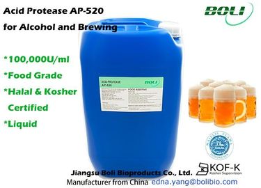 Low PH Application Condition Enzymes Liquid Acid Protease AP - 520 For Food Use