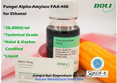 Liquid Fungal Alpha Amylase FAA - 400 , Biological Enzymes For Production Ethanol
