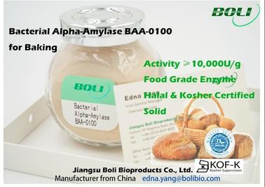 Mid Temperature Bacterial Alpha Amylase BAA -0100 Light Brown Powder