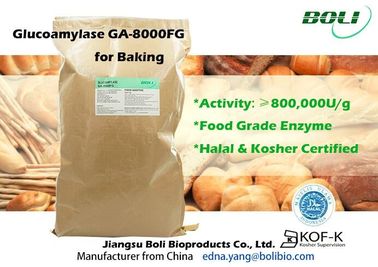 High Concentrated Powder Glucoamylase Enzyme GA - 8000FG 800000U / G For Food Indusry