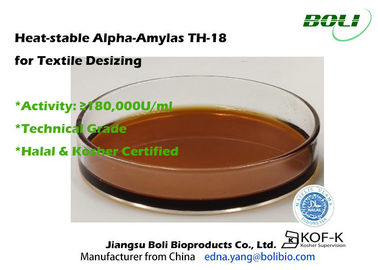 Liquid Alpha Amylase For Desizing Of Textile Fabrics With Excellent Heat Resistance