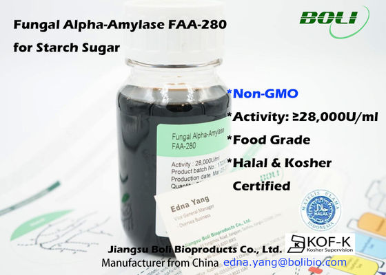 Non Gmo Food Enzyme Fungal Alpha Amylase For Starch Sugar Industry