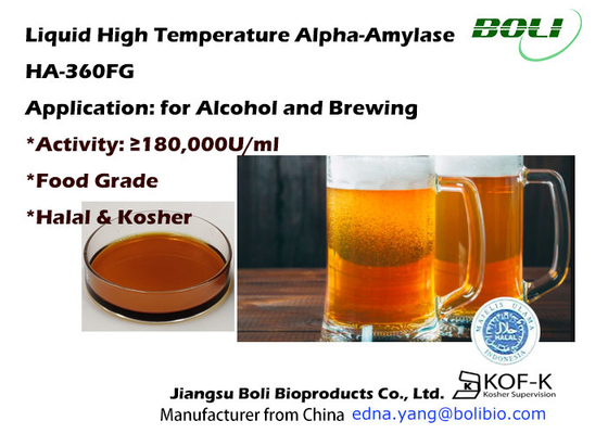 HA-360FG Alpha Amylase Enzyme Liquefaction Enzyme In Alcohol Brewing Industry