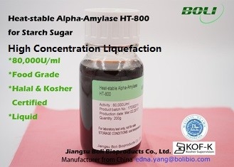 HT-800 80000 U/Ml Alpha Amylase Enzyme Heat Stable High Concentration Liquefaction