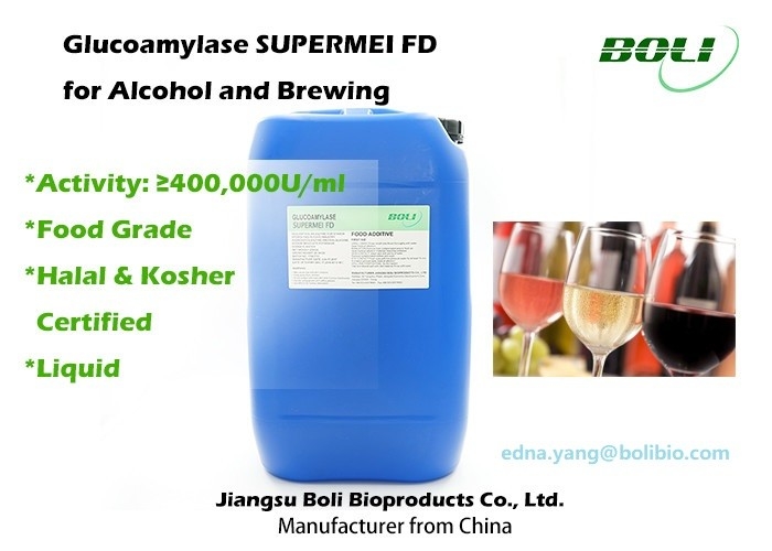 Food Grade Glucoamylase Enzyme FD For Alcohol And Brewing Halal