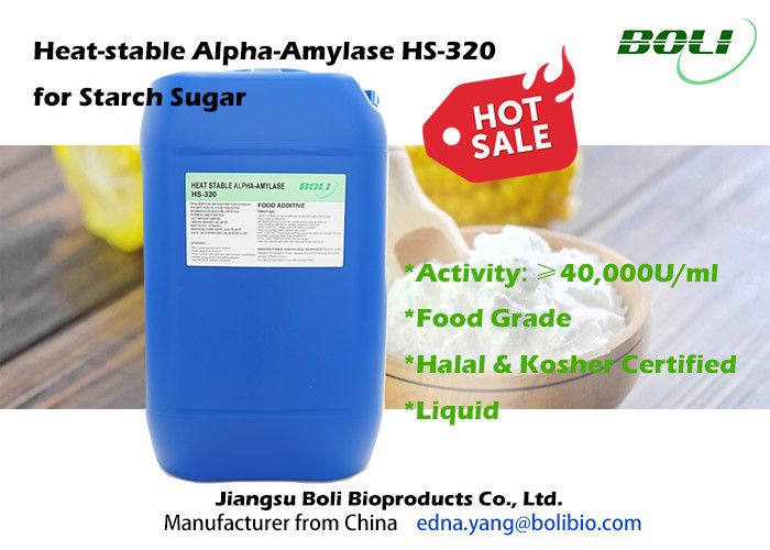 Hs-320 Alpha Amylase Enzyme Non Gmo Food Grade For Starch Sugar