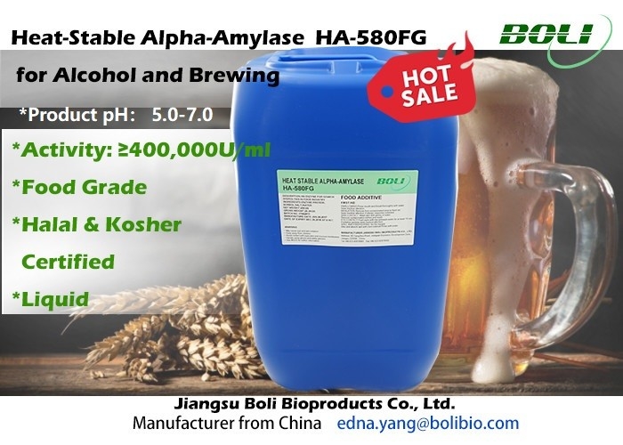 Heat Stable Alpha Amylase Enzymes HA-580FG High Concentration For Alcohol
