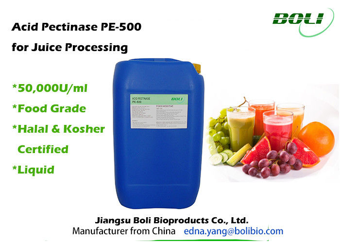Food Grade Acid Pectic Enzyme For Juice Processing And Improving Filtration Rate /  Juice Yield