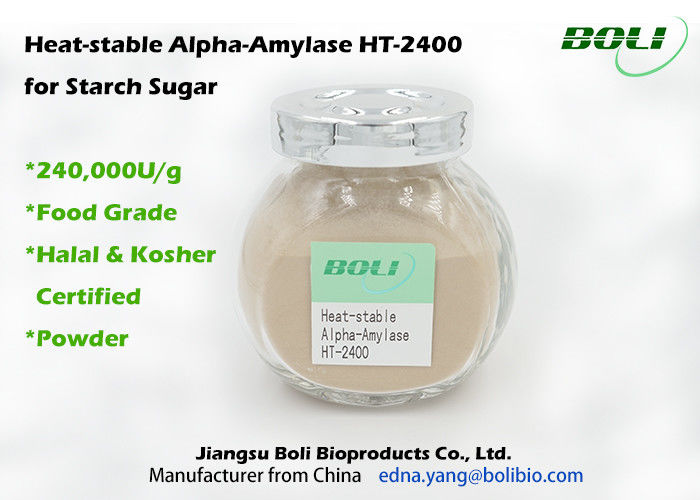 High Concentration Alpha Amylase Enzyme 40000 U / g Superior Stability Optimal PH 5.4 To 6.0