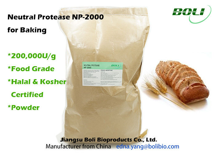 Neutral Protease Baking Enzymes High Efficient For Baking And Flour Improver