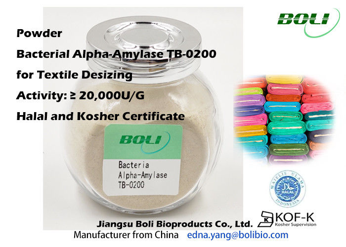 20000 U / G Alpha Amylase Enzyme For Desizing Fabrics