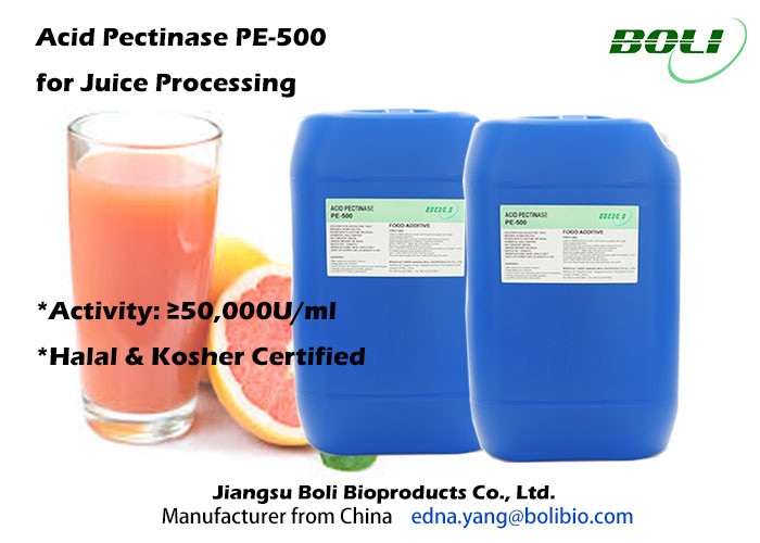High Activity Enzymes In Fruit Juice Production , 50000 U / ml